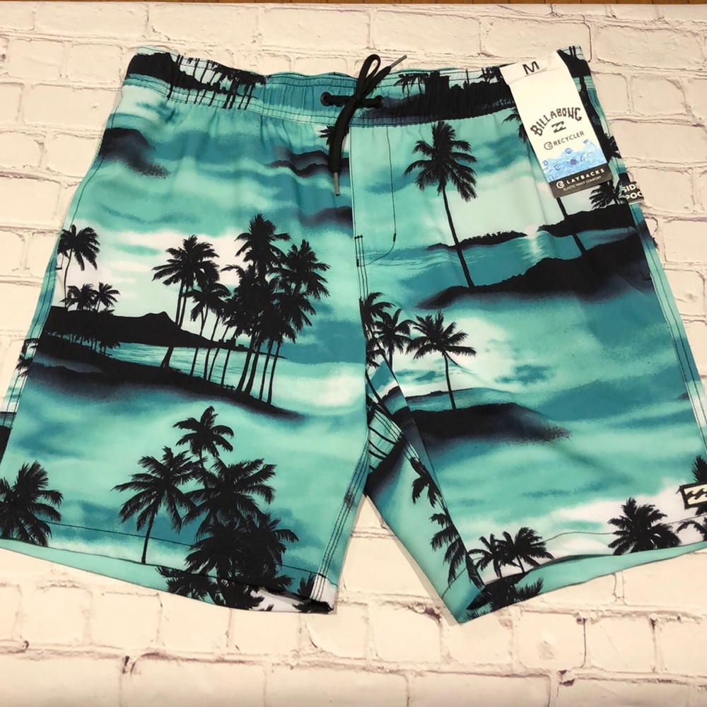 NWT Billabong elastic waist board shorts